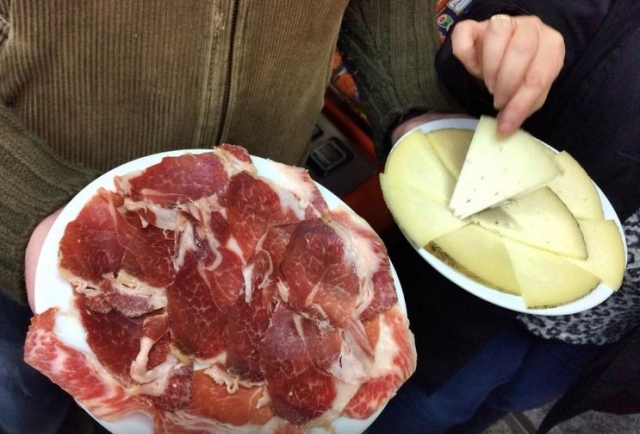 Jamon iberico y queso